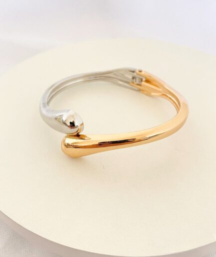Bracelete ródio e dourado