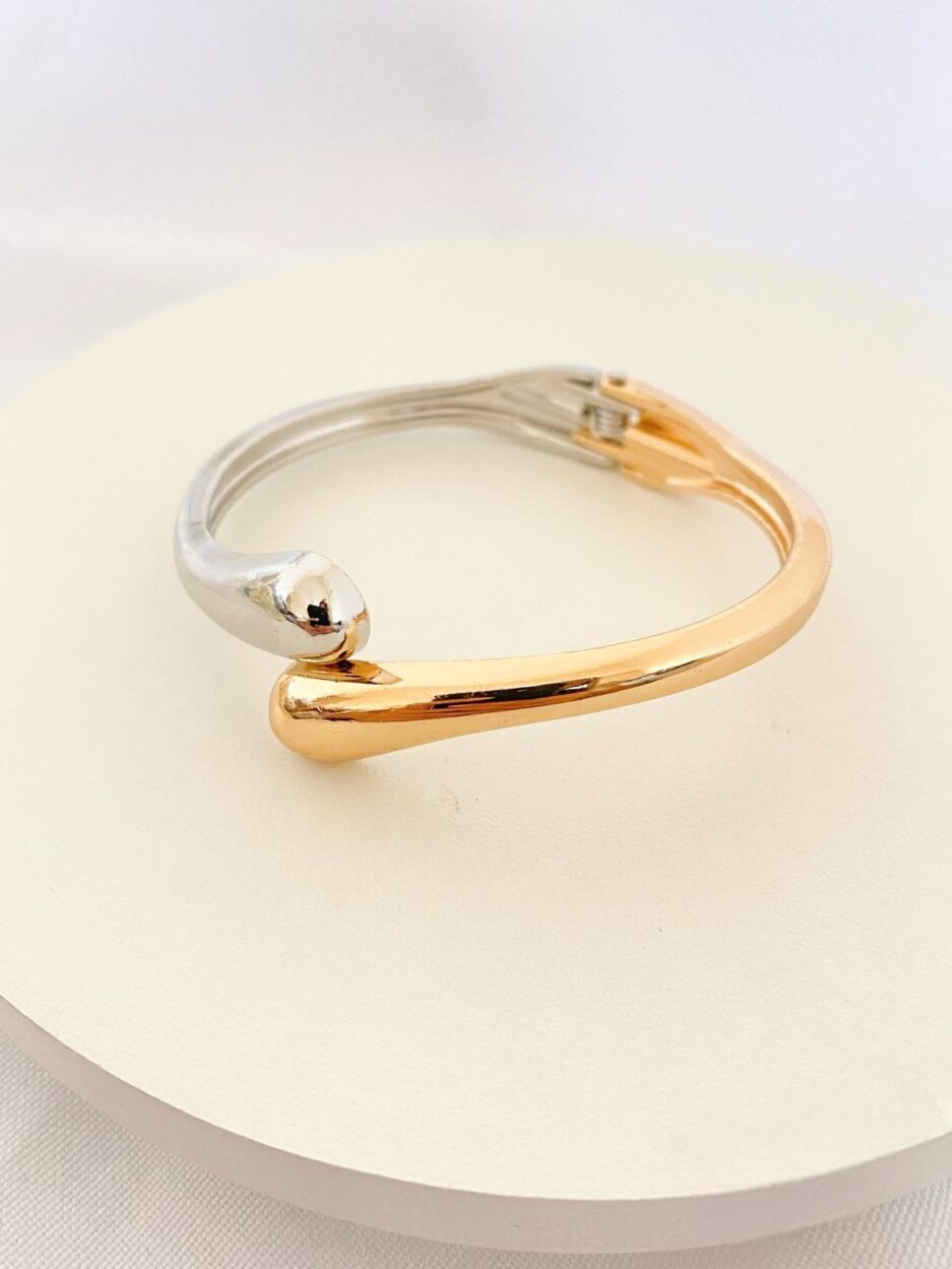 Bracelete ródio e dourado